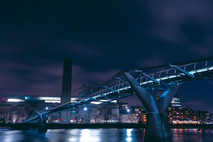 Фреска «Ночные мост Миллениум»