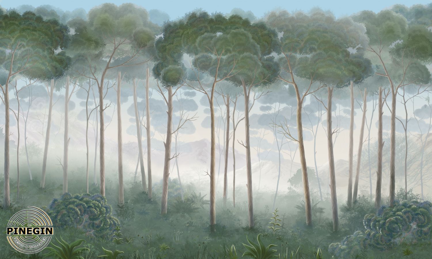 Фотообои «Туманный лес»