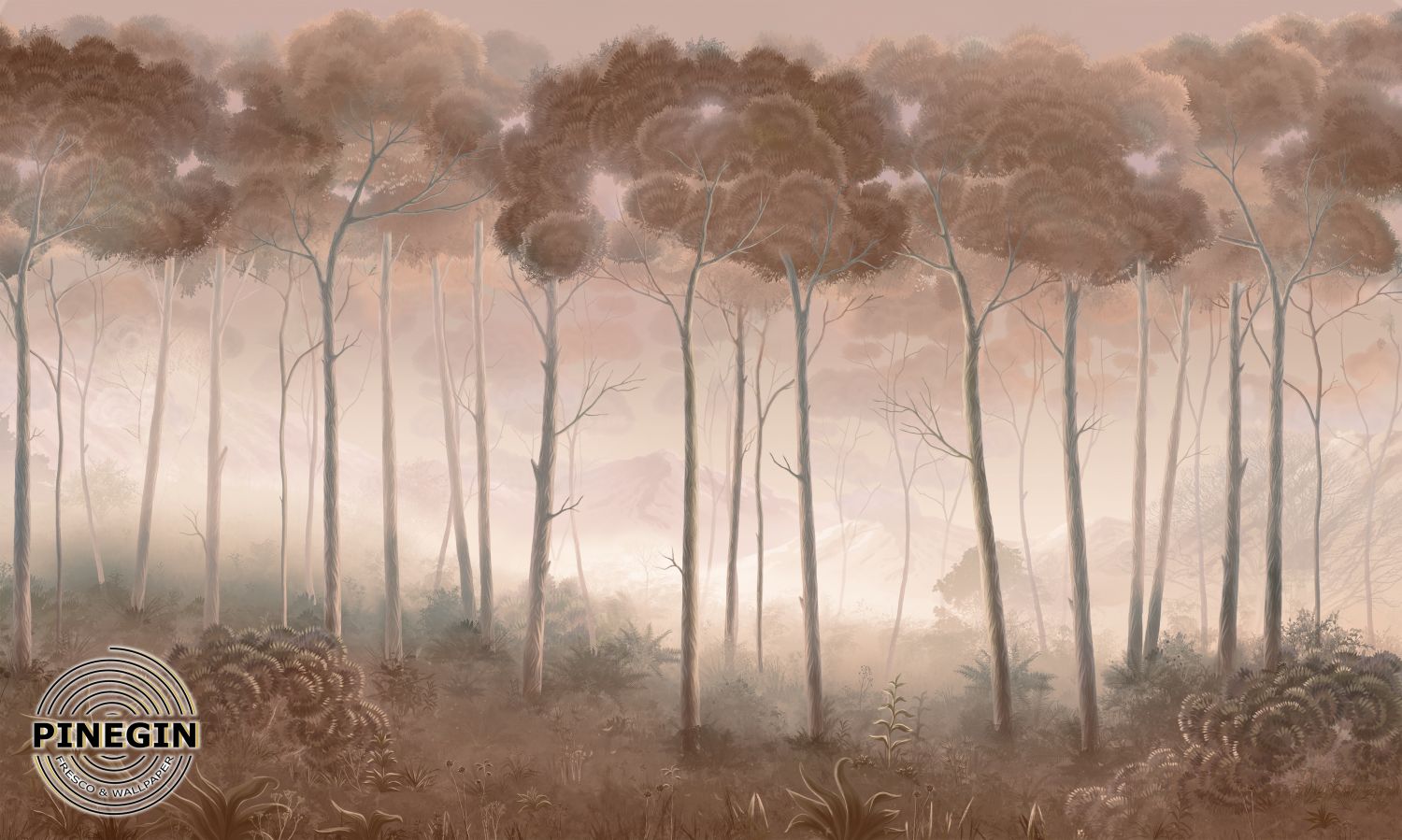 Фотообои «Туманный лес»