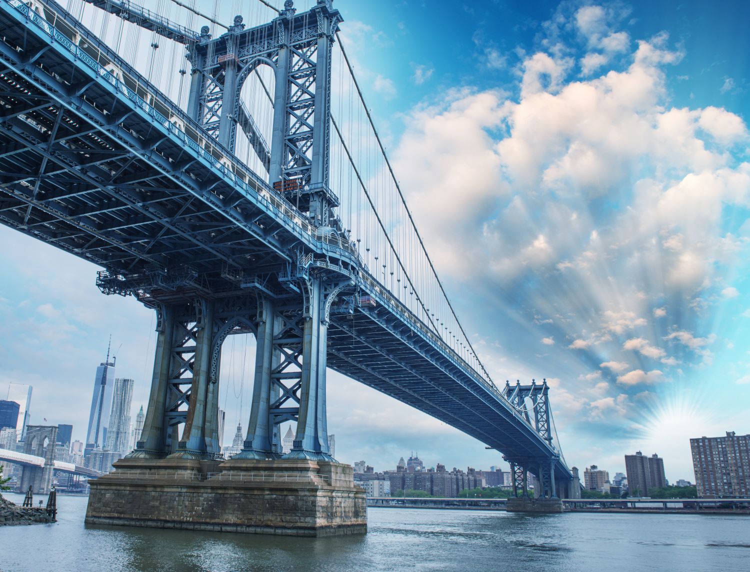 Фотообои «Опоры Бруклинского моста»