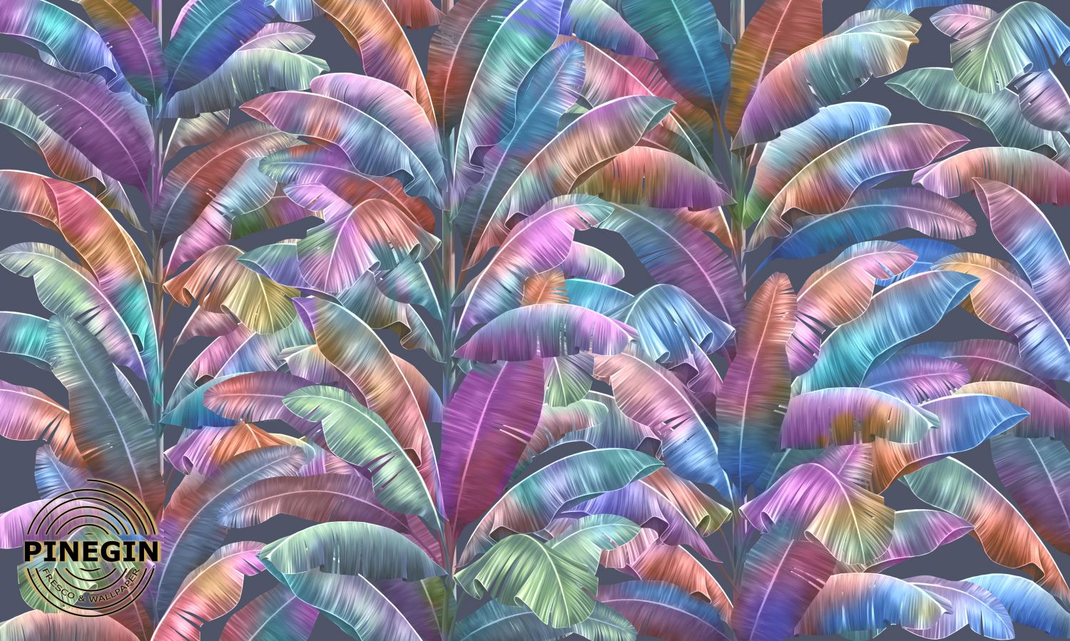 Фотообои «Разноцветные пальмовые листья »