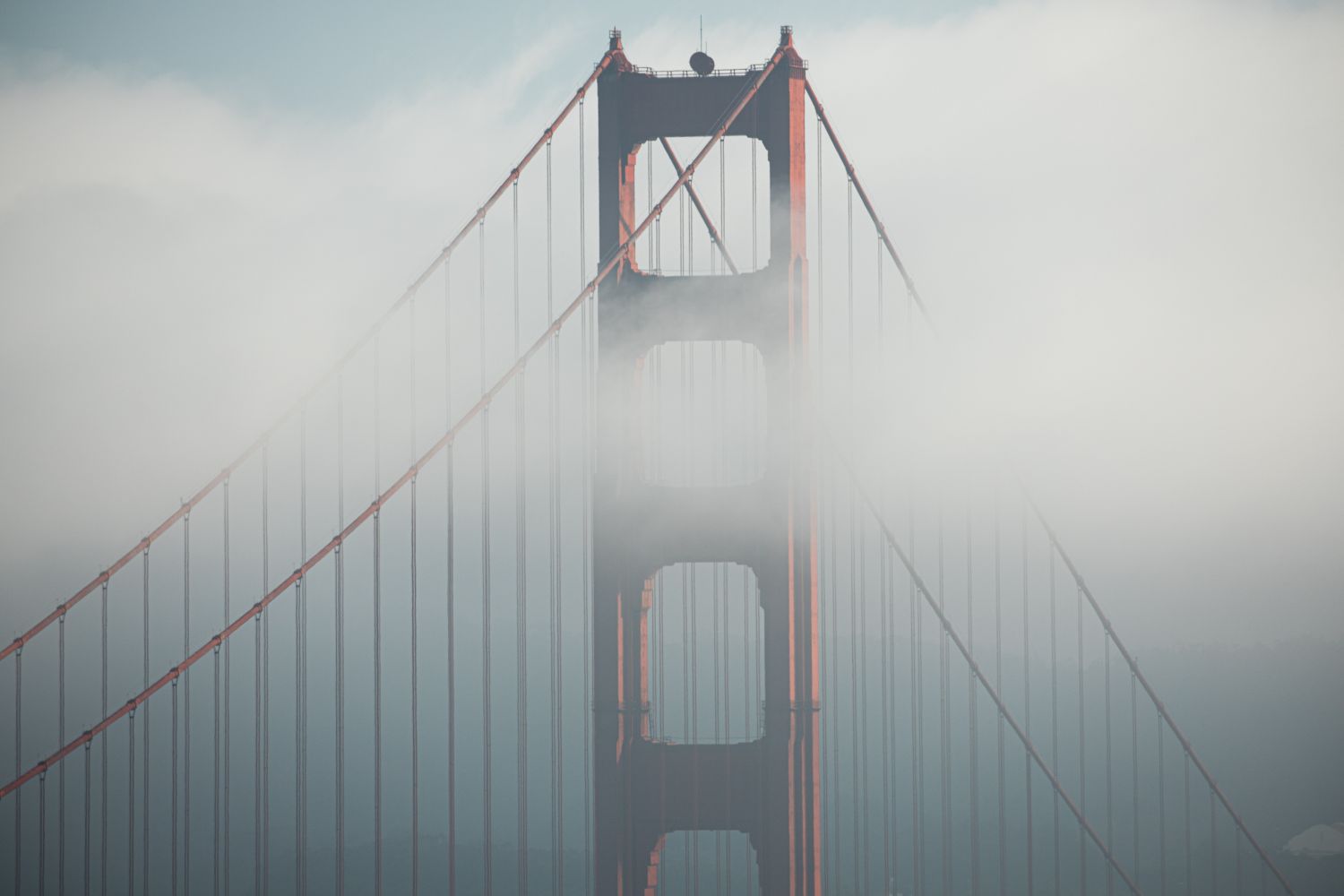 Фрески «Золотой мост Сан-Франциско в тумане»