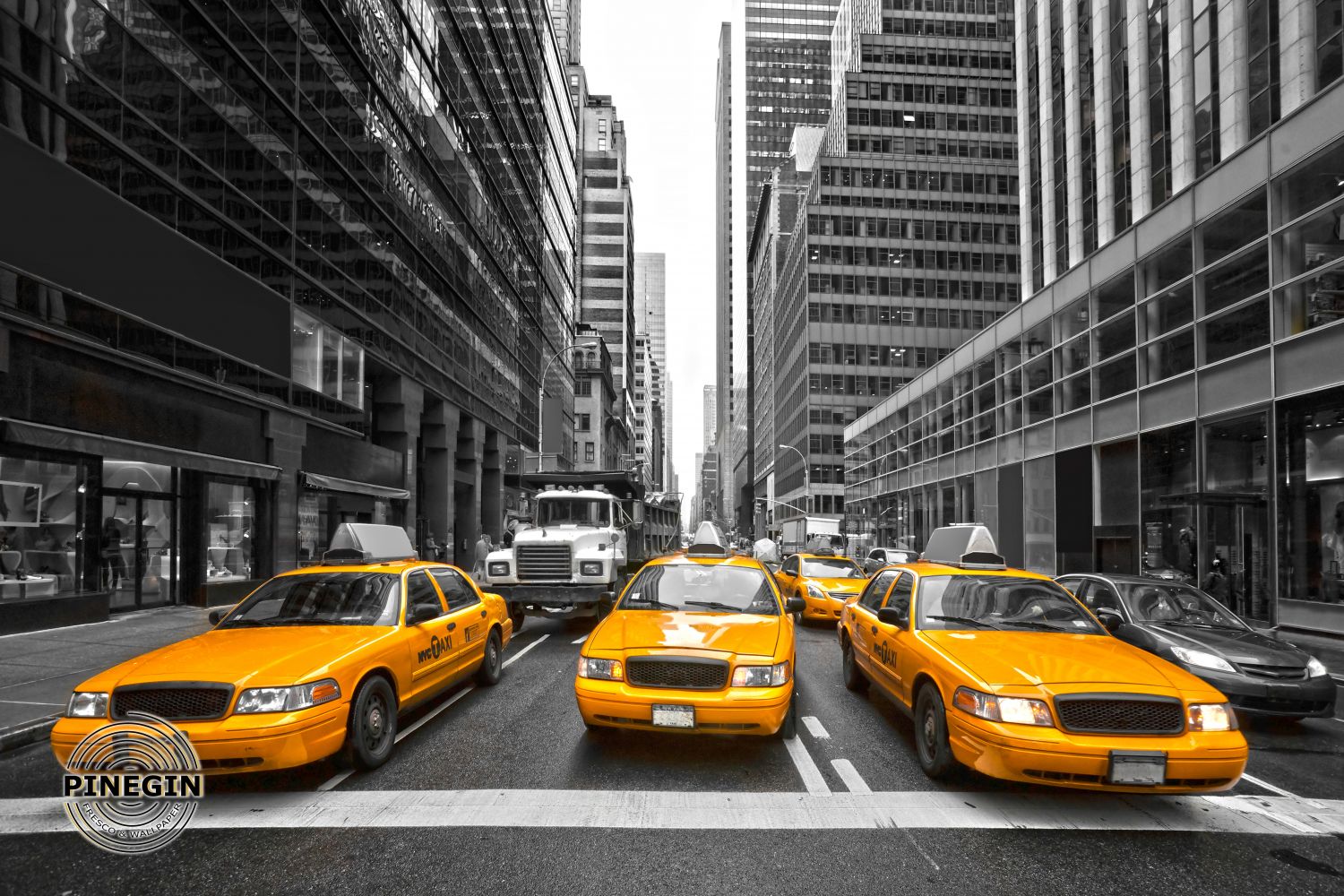 Фотообои «Желтое такси Нью-Йорка»
