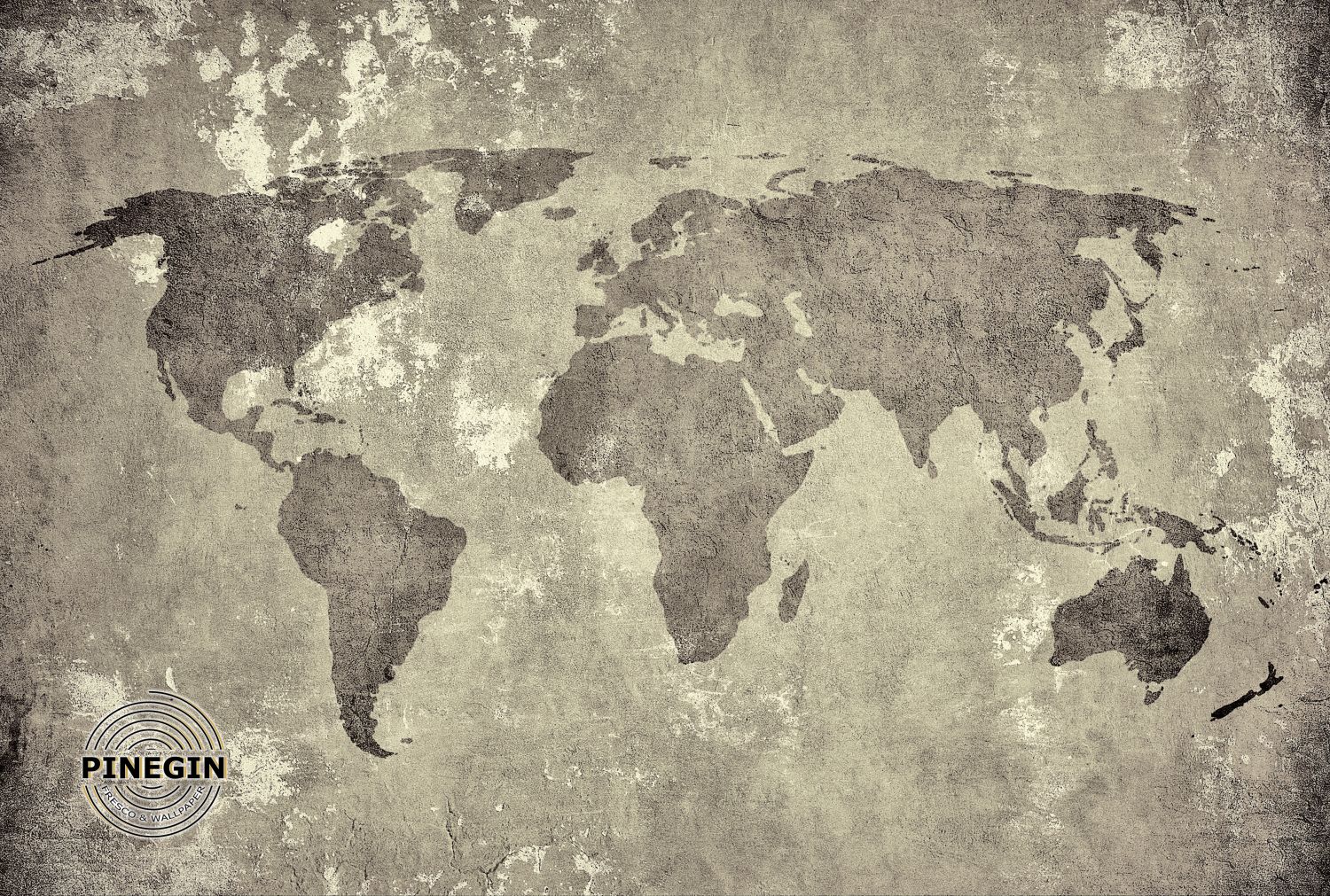 Фотообои «Карта мира без названий»