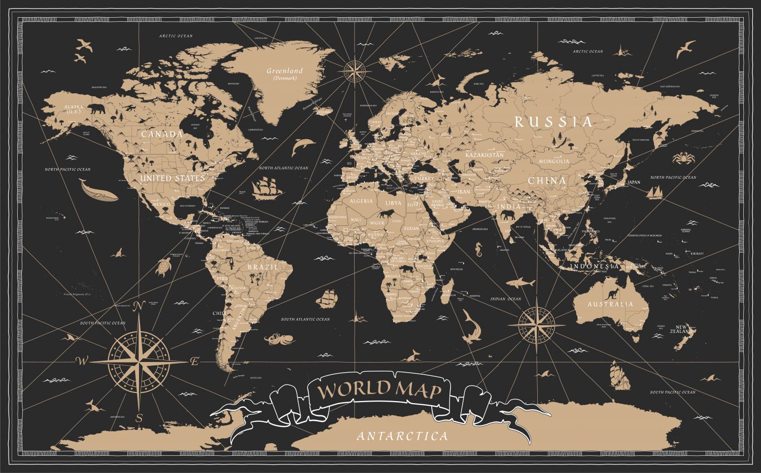 Фрески «Карта мира»