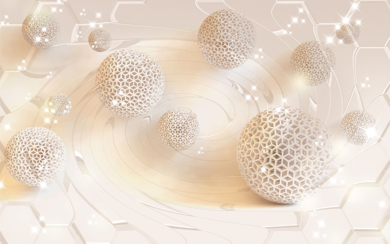 Фрески «Фантазийные 3D шары»