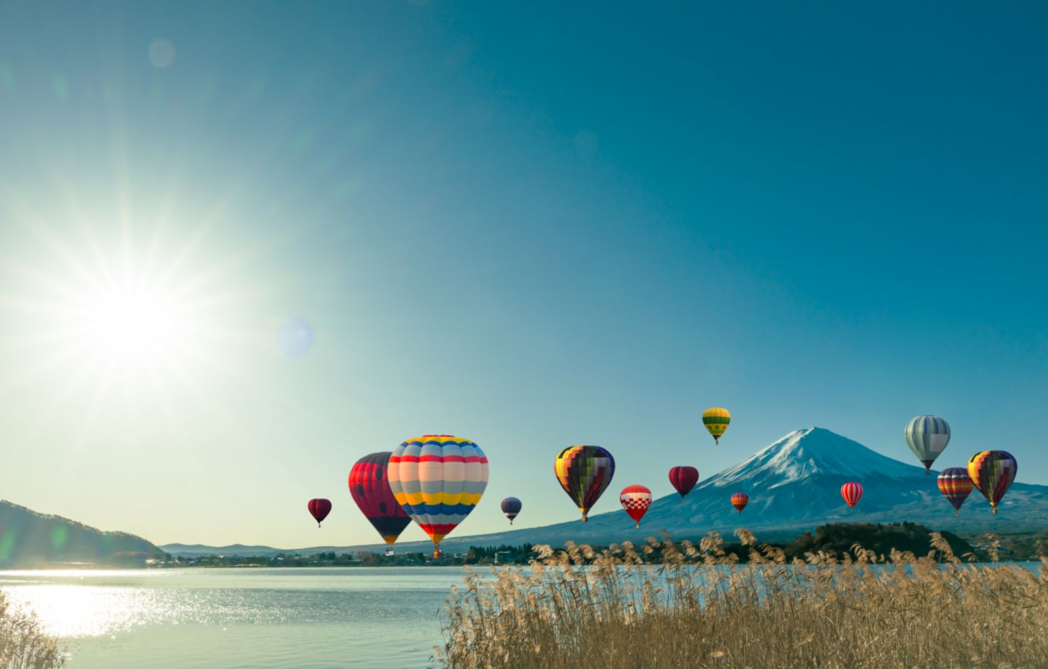 Фрески «Воздушные шары над озером»