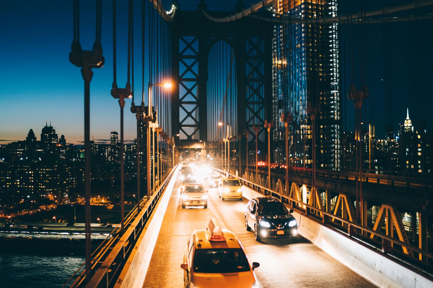 Фрески «Бруклинский мост поздним вечером»