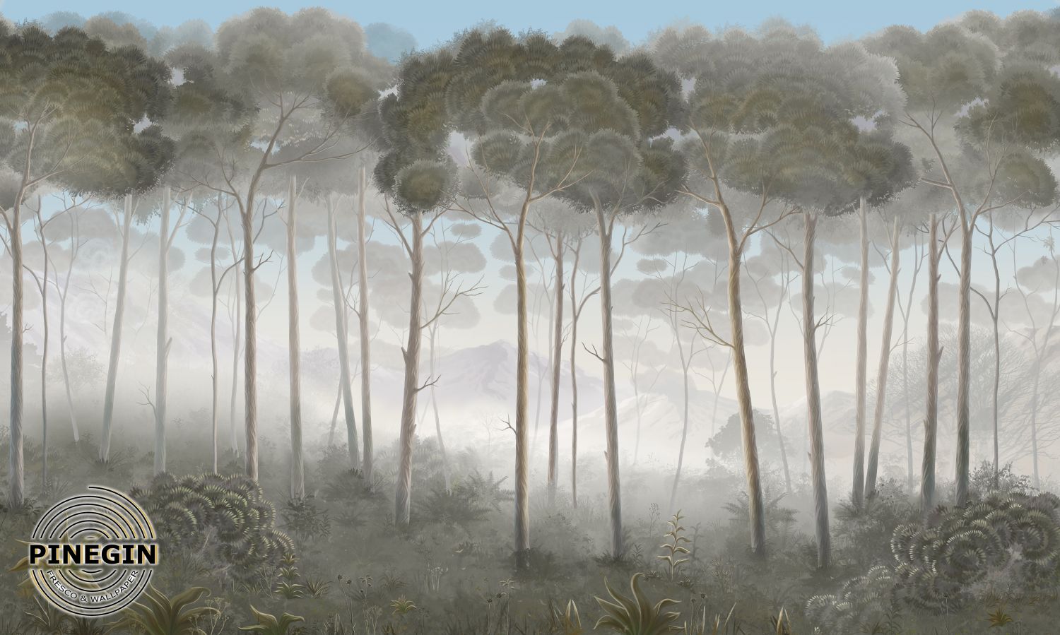 Фрески «Туманный лес»