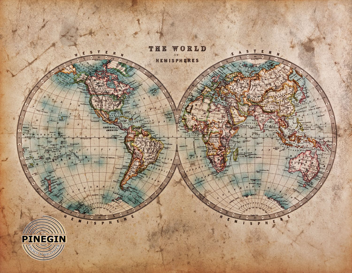 Фрески «Старая карта мира»
