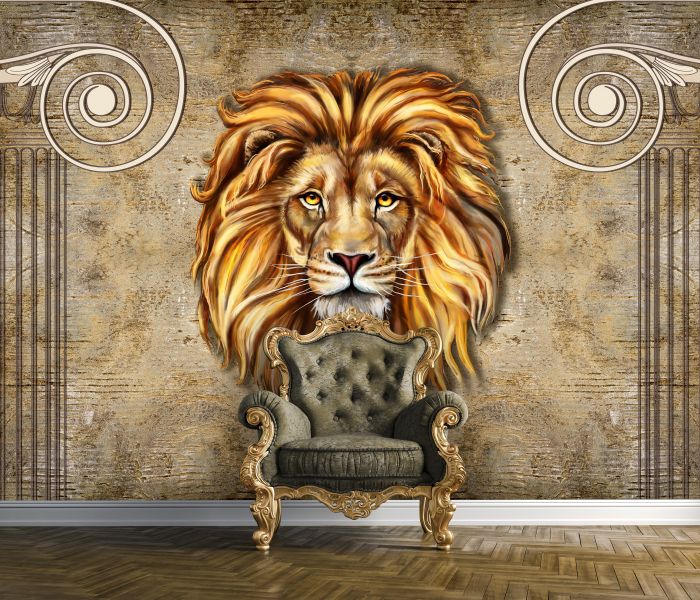 Фреска «Большая голова льва»