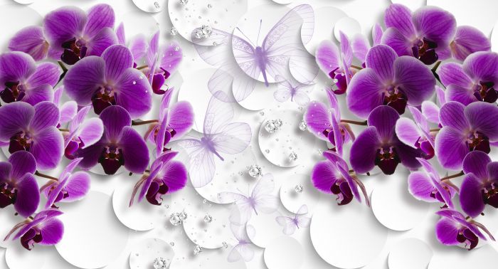 Фреска «Орхидеи или бабочки?»