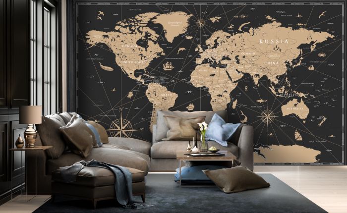 Фреска «Карта мира»