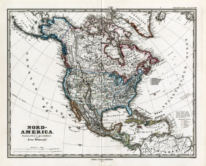 Фреска «Карта северной Америки»
