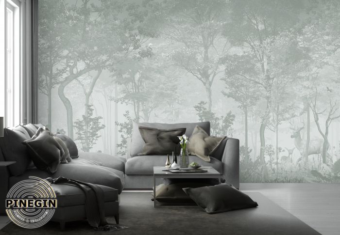 Фреска «Лес в тумане»