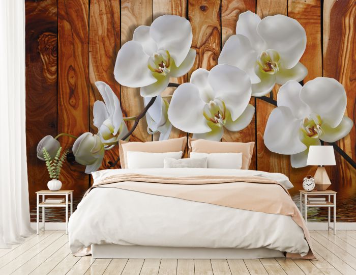 Фреска «Нежные орхидеи»