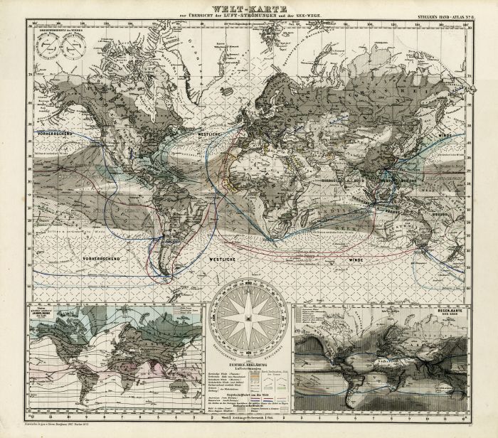 Фотообои «Старинная карта мира»