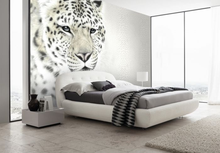 Фреска «Белый леопард»