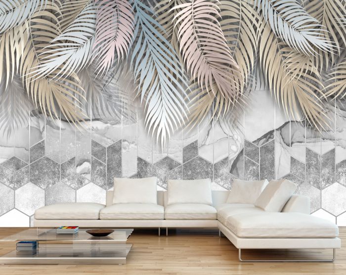 Фреска «Мозаика с листьями пальмы»