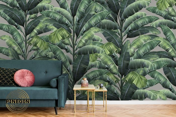 Фреска «Зелёные пальмовые листья »