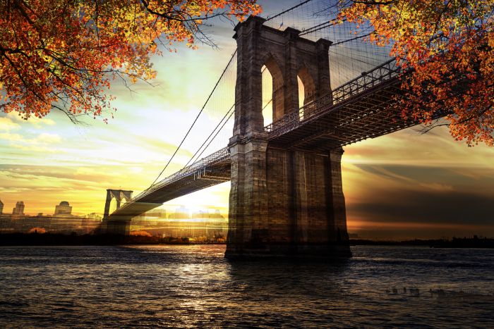 Фреска «Бруклинский мост»