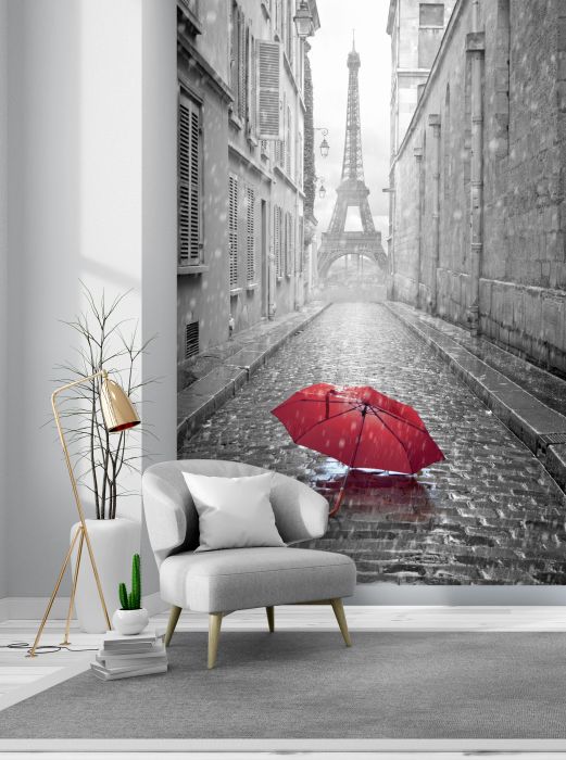 Фреска «Дождь в Париже»