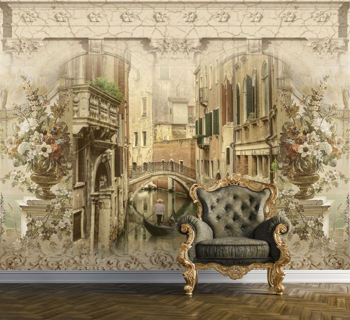 Фреска «Винтажная венецианская фреска»