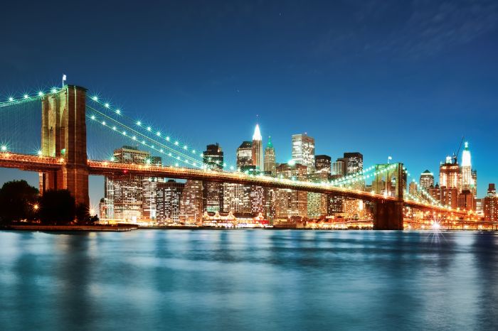 Фреска «Ночной мост Нью-Йорк»