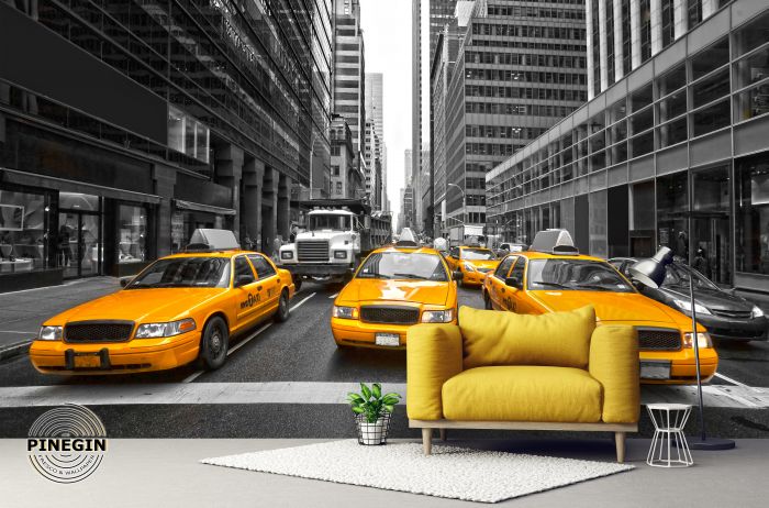 Фреска «Желтое такси Нью-Йорка»