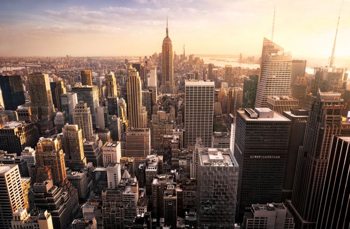 Фотообои «Солнце над Нью-Йорком»