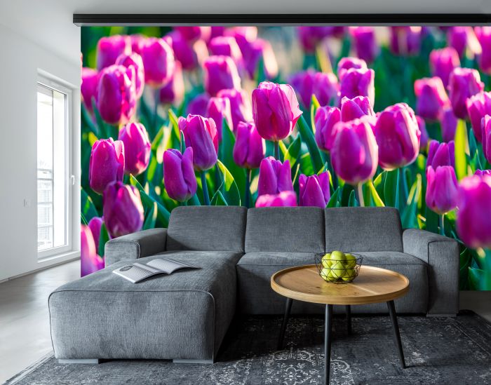 Фреска «Фиолетовые тюльпаны»